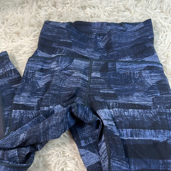 Lululemon Train Times 7/8 Pant *25" Transition Multi Midnight Navy / Black - Picture 2 of 6
